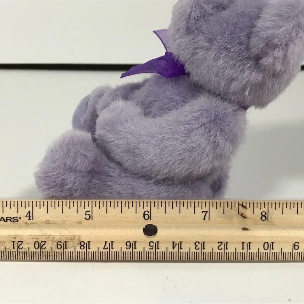 Russ Berrie Lil Scribe Purple Teddy Bear Plush 28869 Lavender Vintage 5 inch